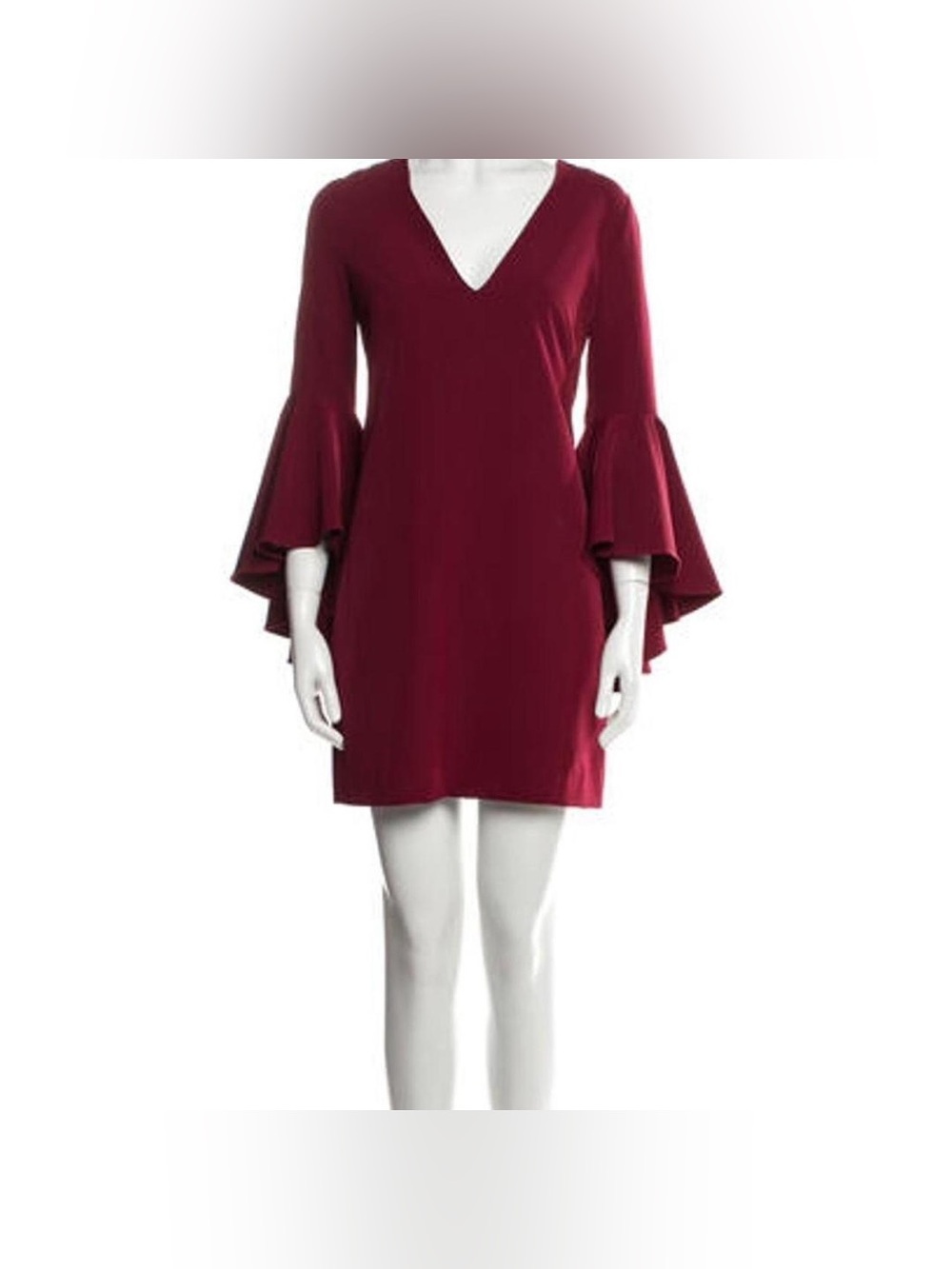 MILLY Women Mini Dress Italian Cady Bell Sleeve Nicole Size 8
